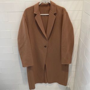 UNIQLO tan coat, size M (fits like L), brand new